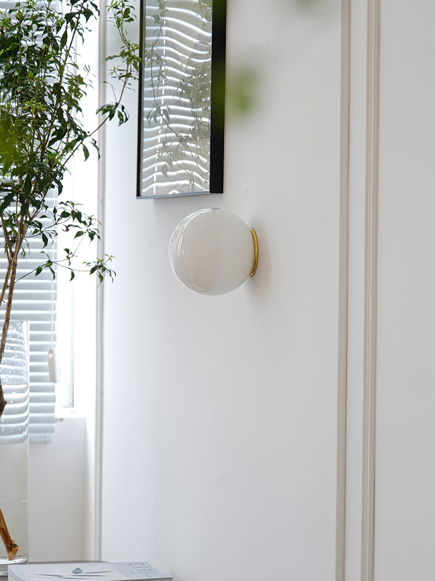 Celorira Modern Minimalist Mini Orb Glass Wall Lamp