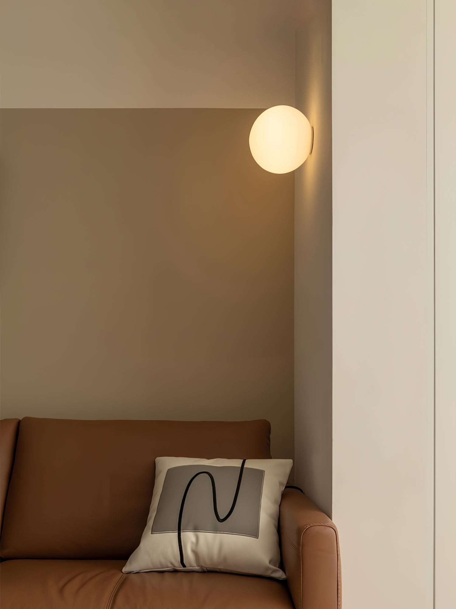 Celorira Modern Minimalist Mini Orb Glass Wall Lamp