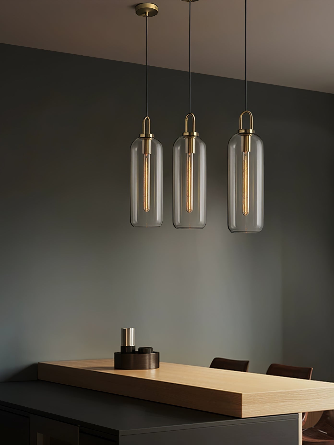Sevelo Pendant Lamp Frosted Glass Swag Adjustable