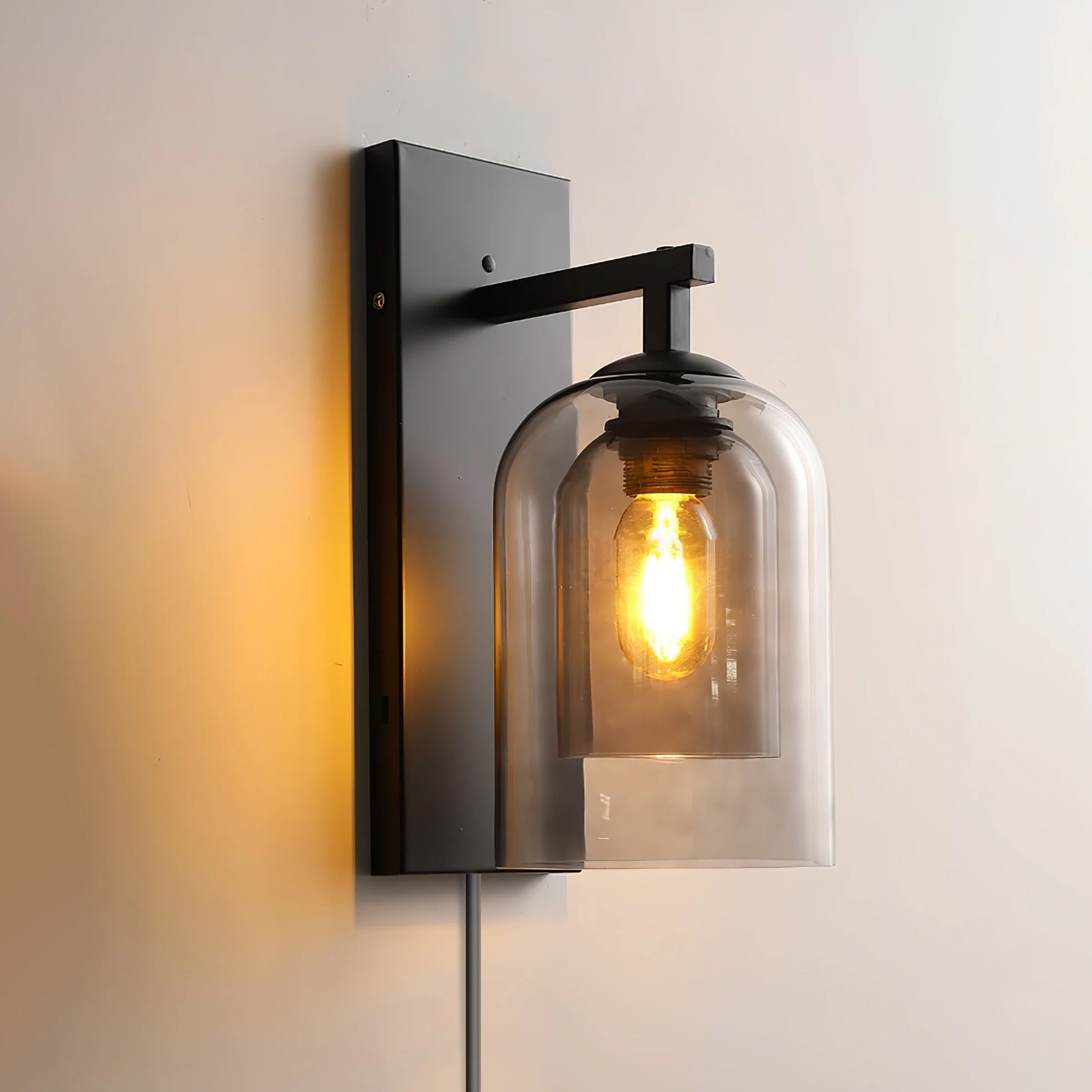 Celerira Nordic Art Tubular Plug-in Glass Wall Lamp