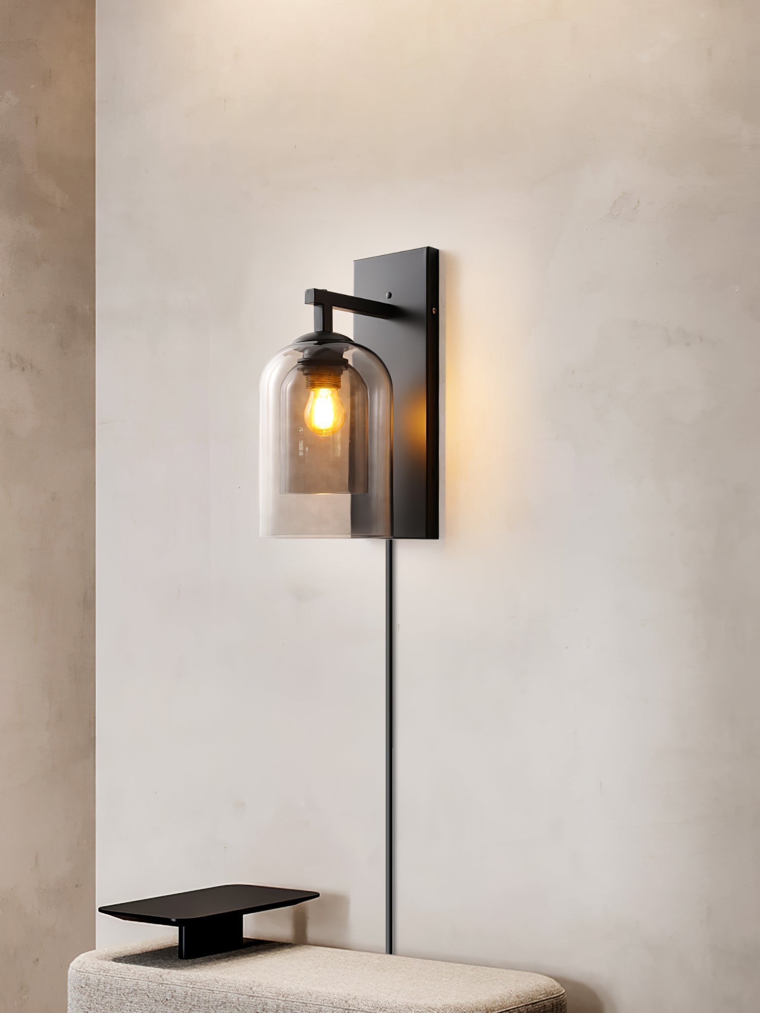 Celerira Nordic Art Tubular Plug-in Glass Wall Lamp