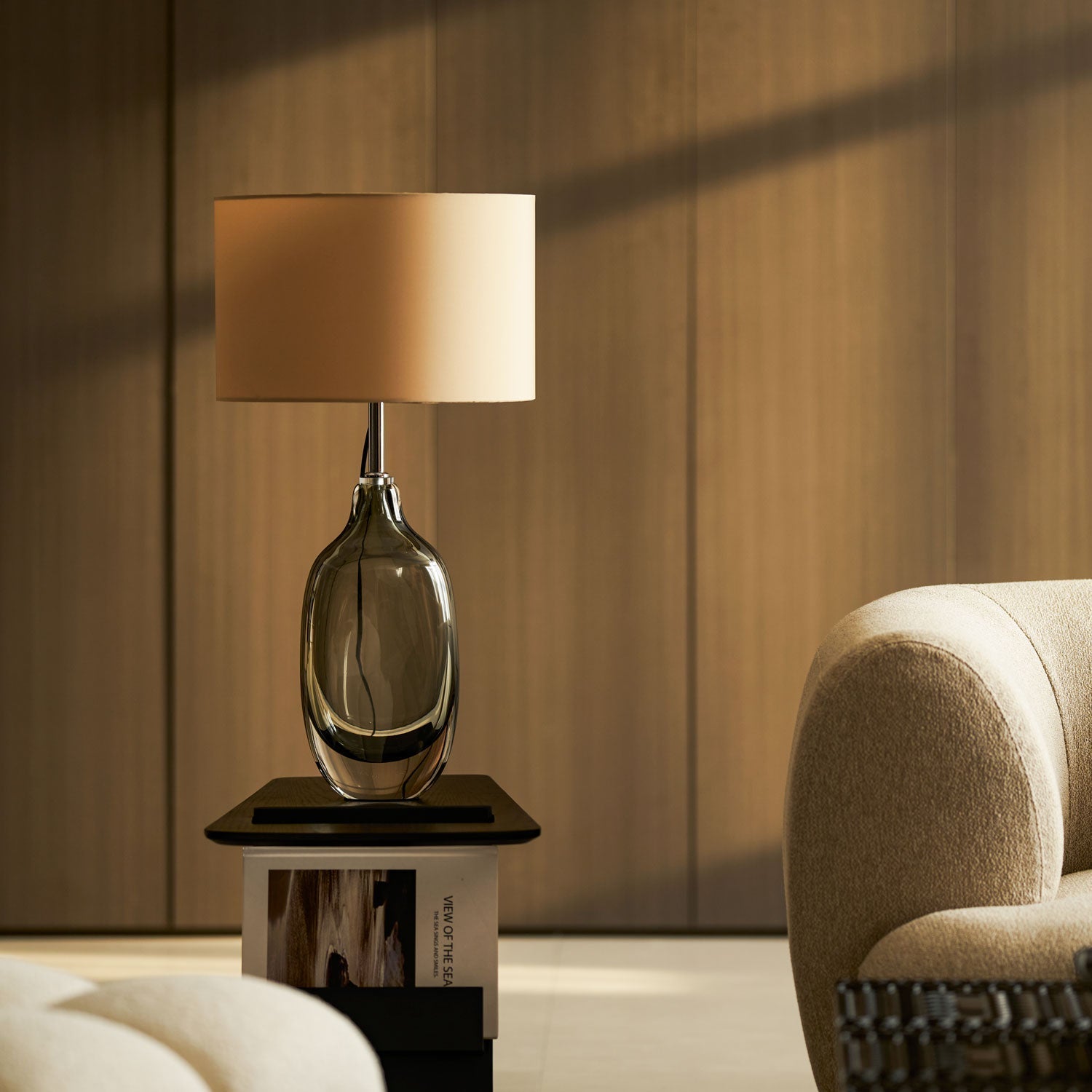 Someray Glazed Crystal Table Lamp