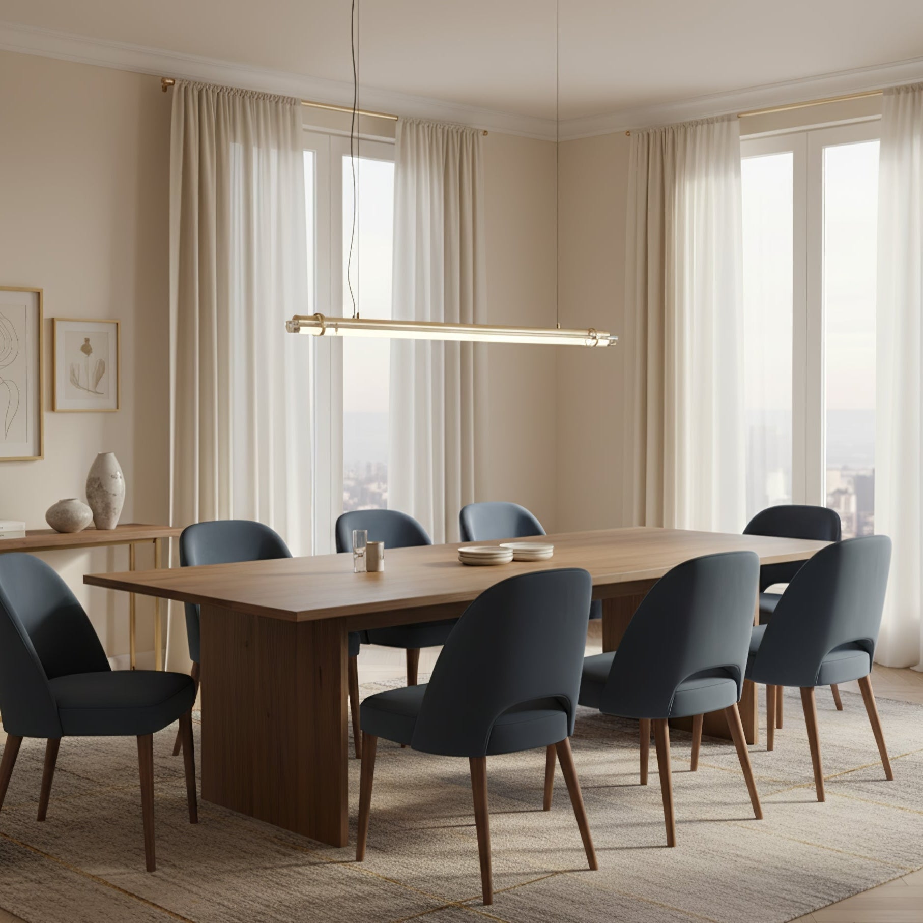 Gleam Bar Linear Pendant Lamp