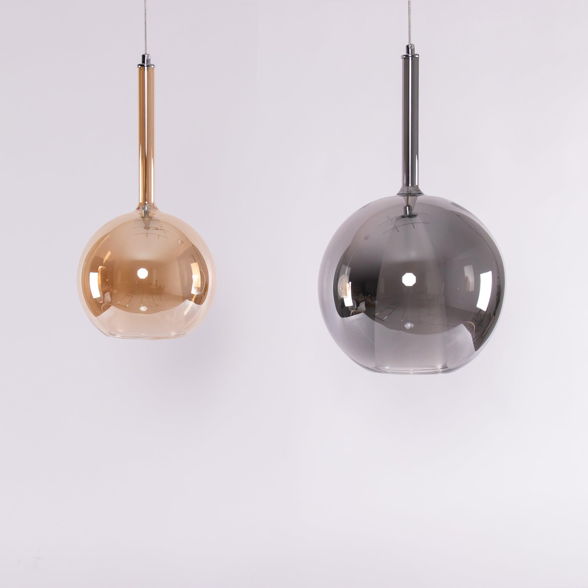 Lioranira Pendant Lamp Smoked Glass Round