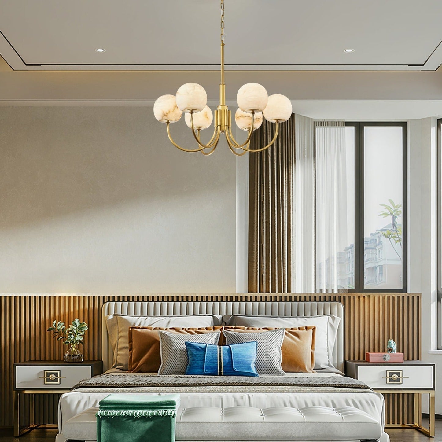 Chandelier Alabaster Luxury
