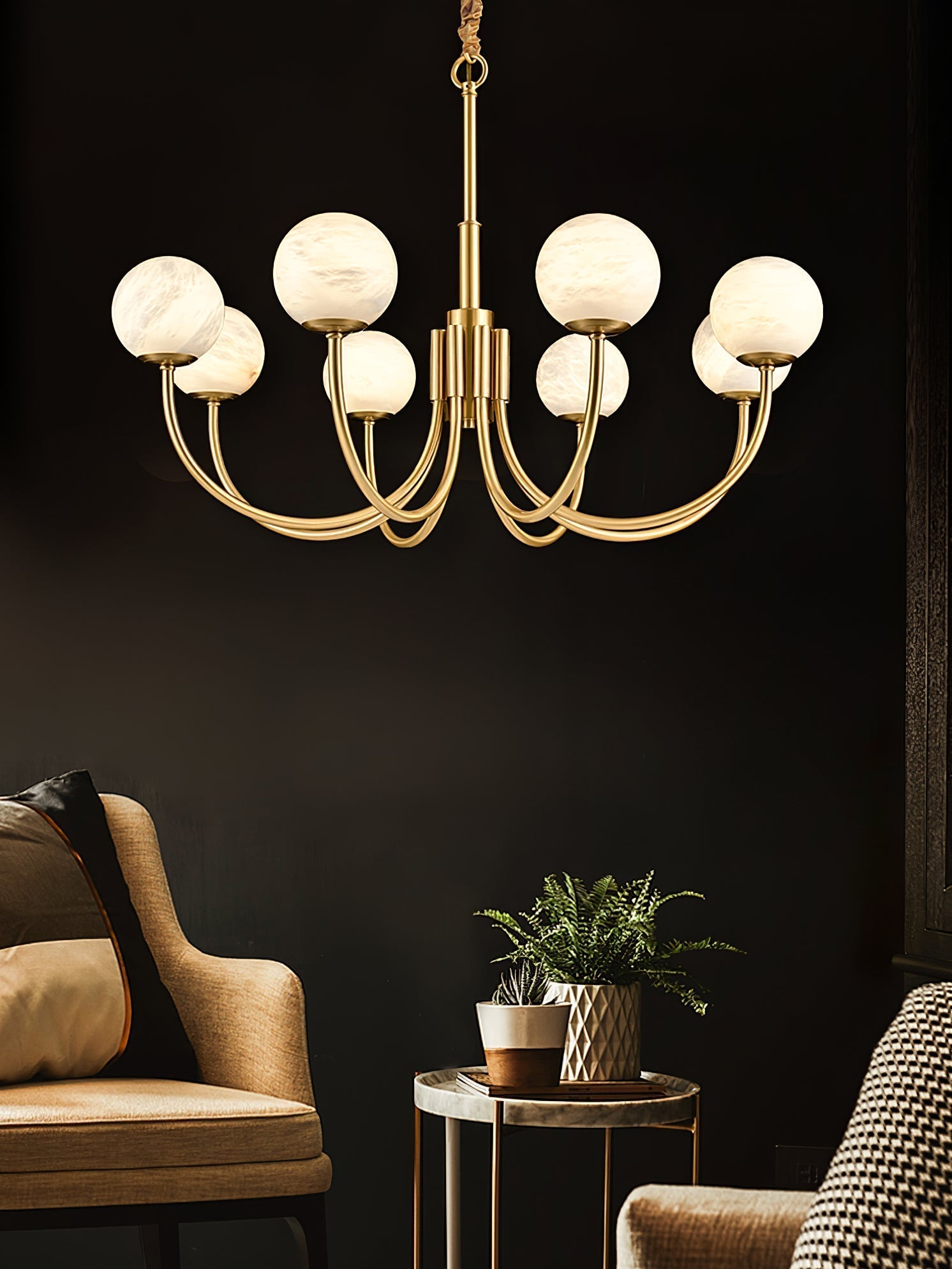 Chandelier Alabaster Luxury