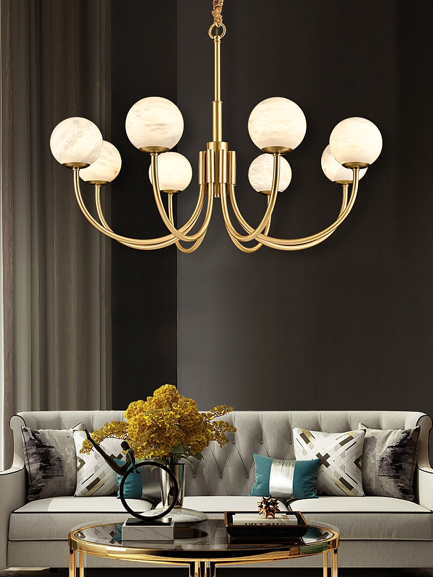 Chandelier Alabaster Luxury