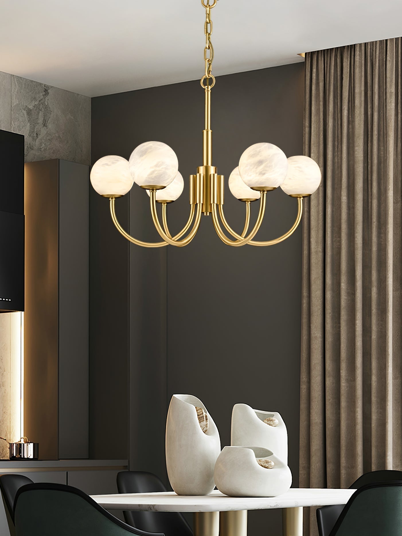Chandelier Alabaster Luxury