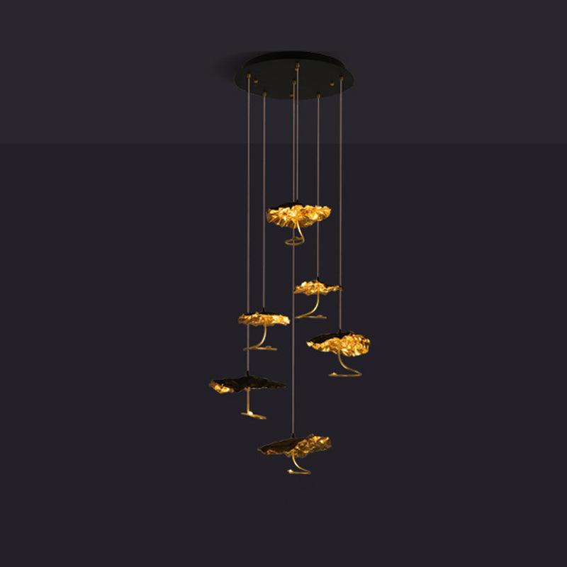 Aureate Cloud Brass Cluster Chandelier