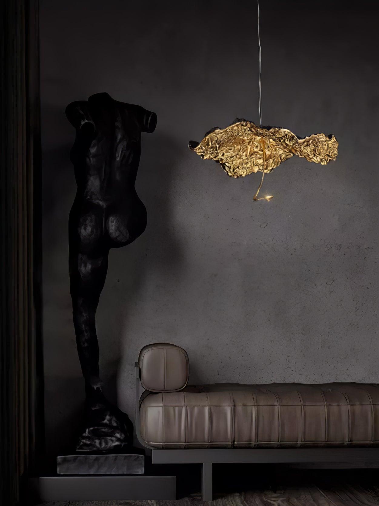 Aureate Cloud Brass Cluster Chandelier