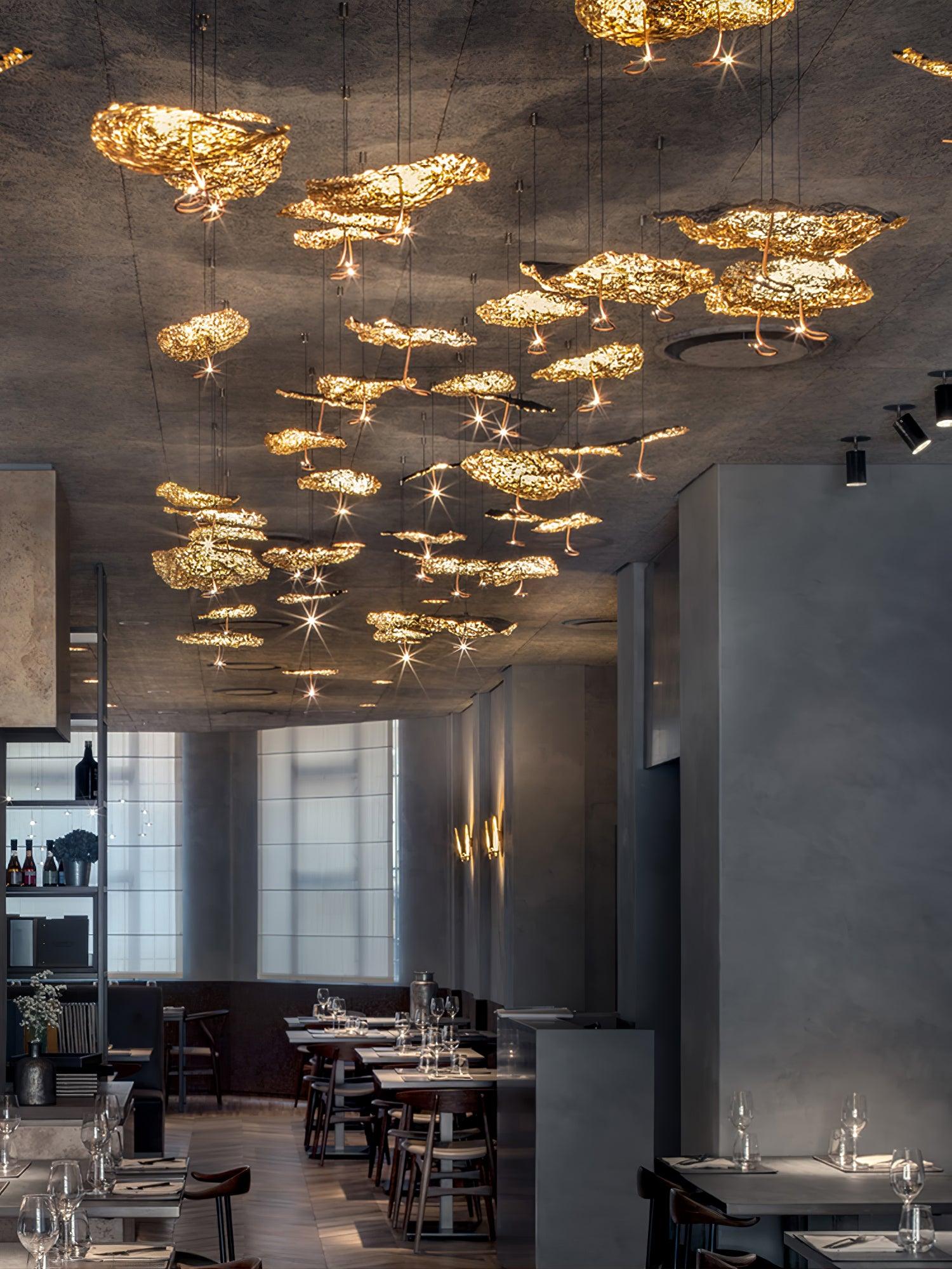 Aureate Cloud Brass Cluster Chandelier