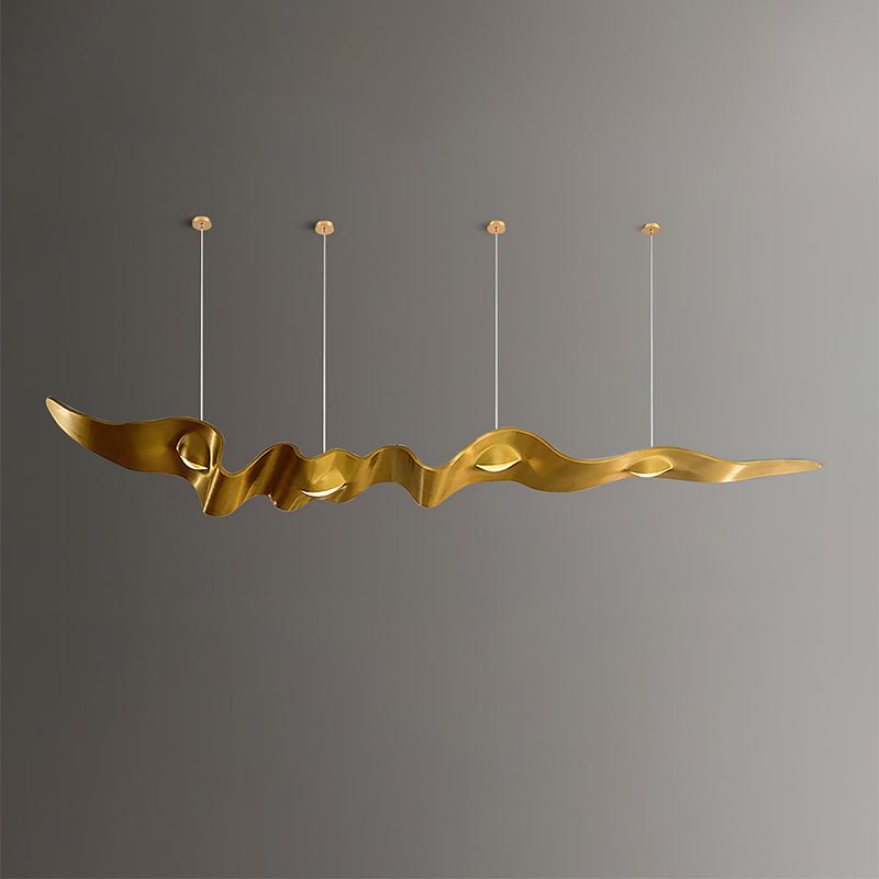 Raelis Gold Ribbon Chandelier