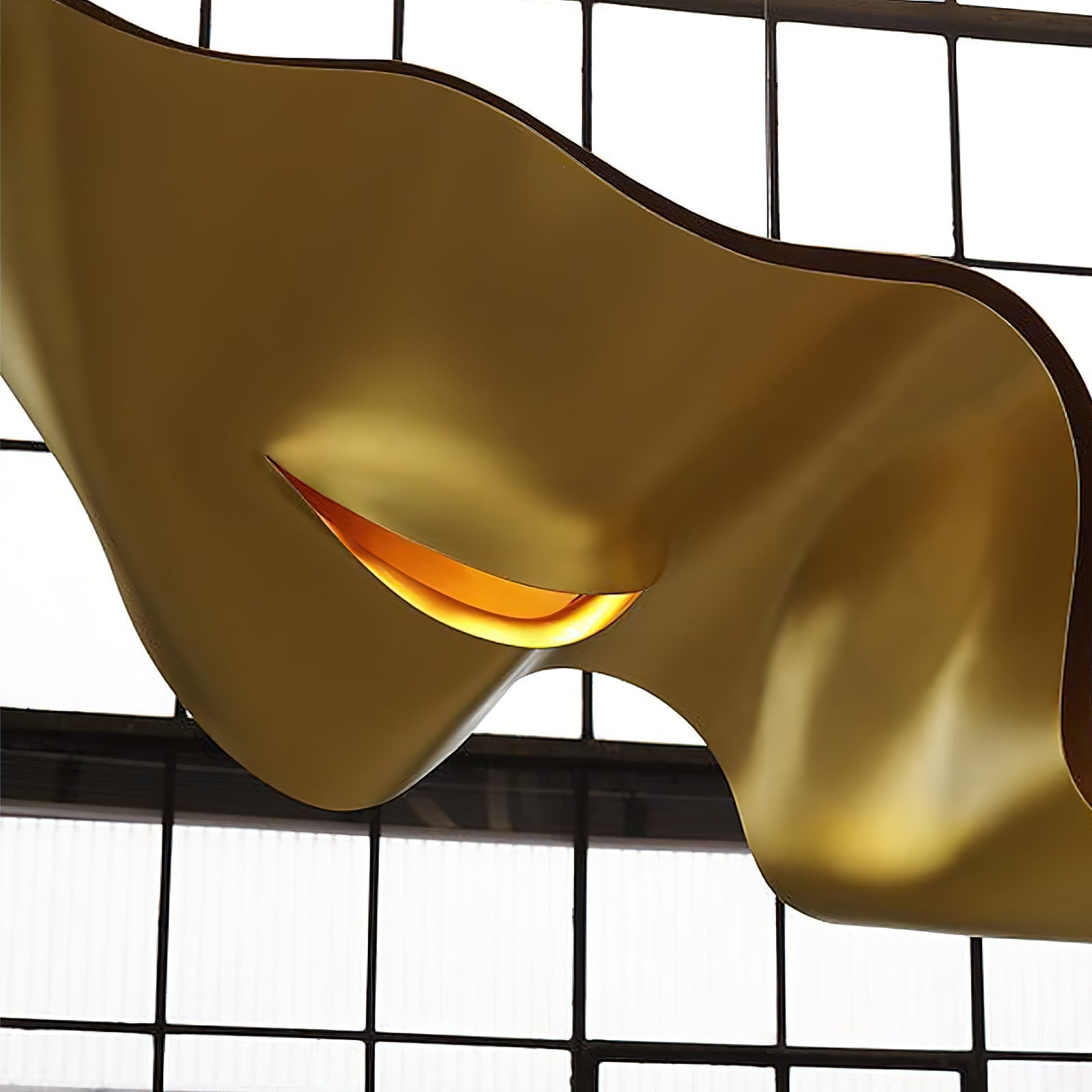Raelis Gold Ribbon Chandelier