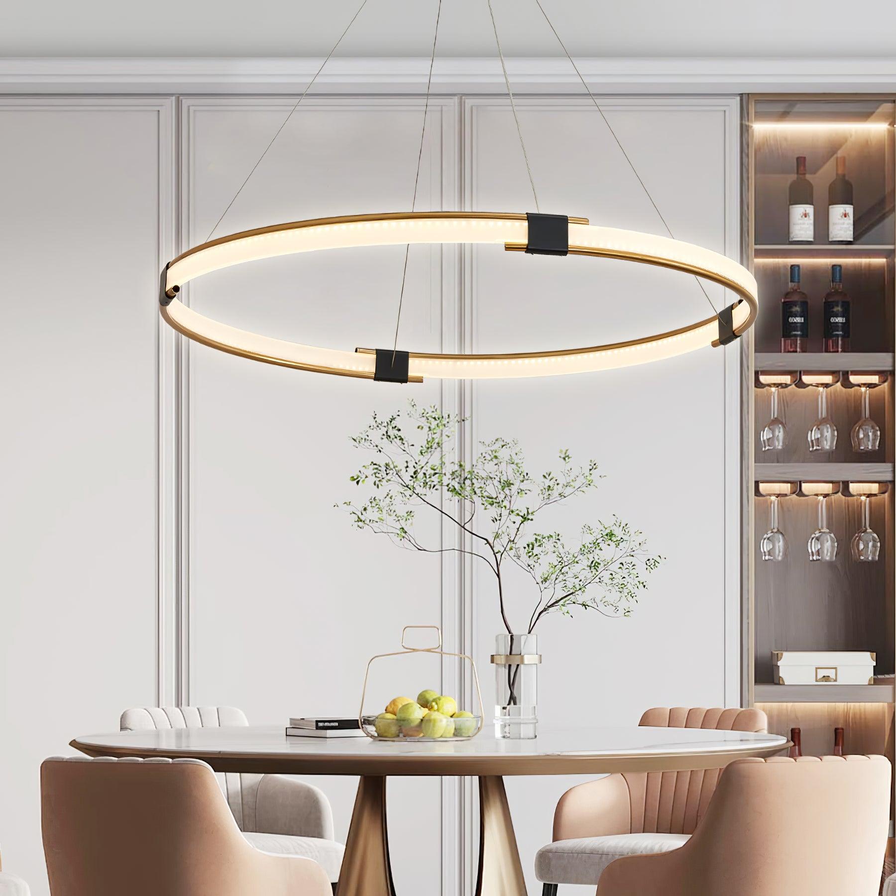 Lavi Chandelier Gold Ring LED Halo Modern