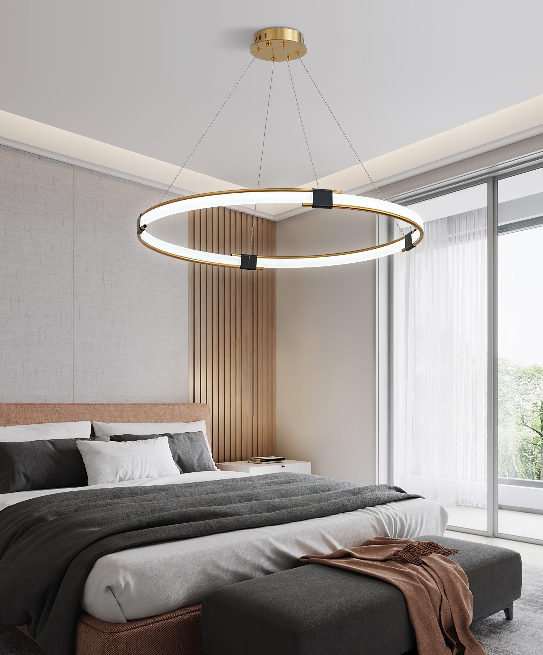 Lavi Chandelier Gold Ring LED Halo Modern