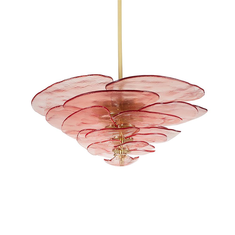 Crivs Chandelier Gold Murano Glass Petal Luxury