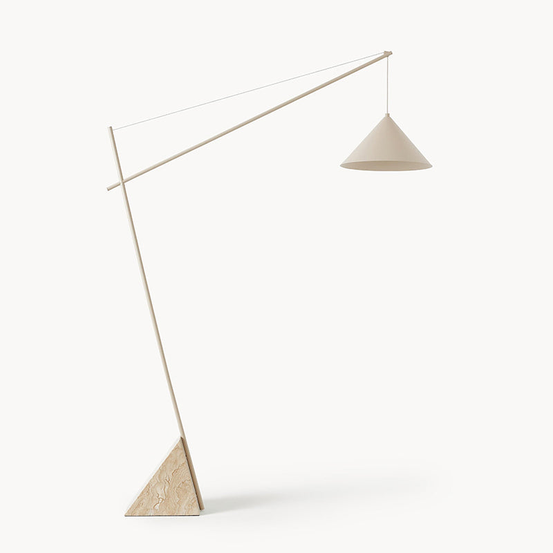 Valorielle Travertine Floor Lamp