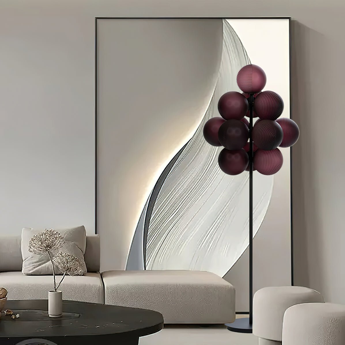 Nyrain Glass Artistic Floor Lamp