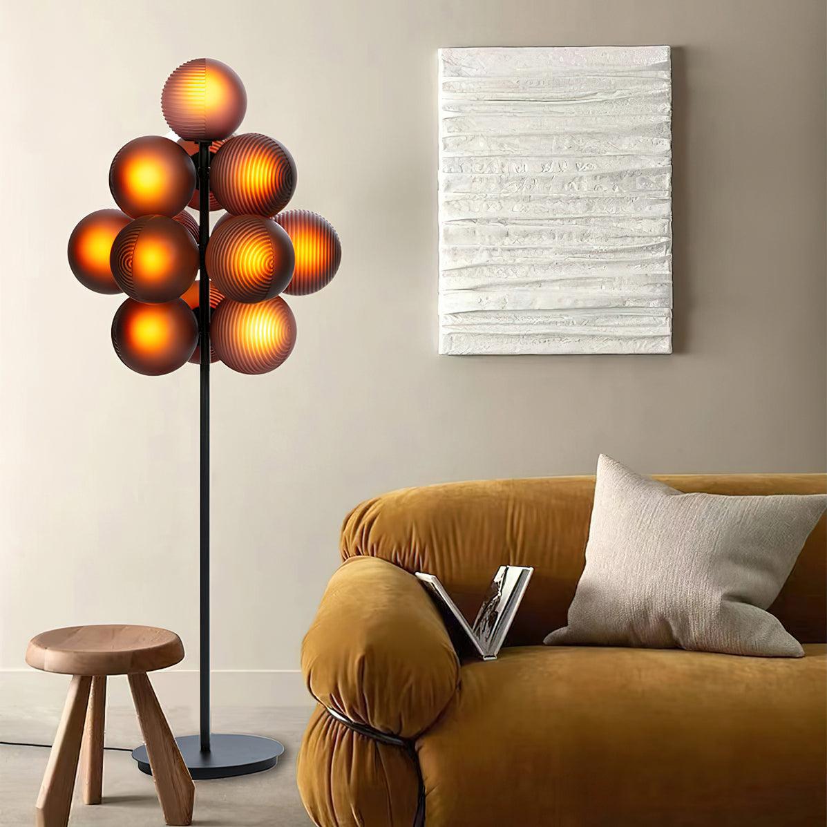 Nyrain Glass Artistic Floor Lamp