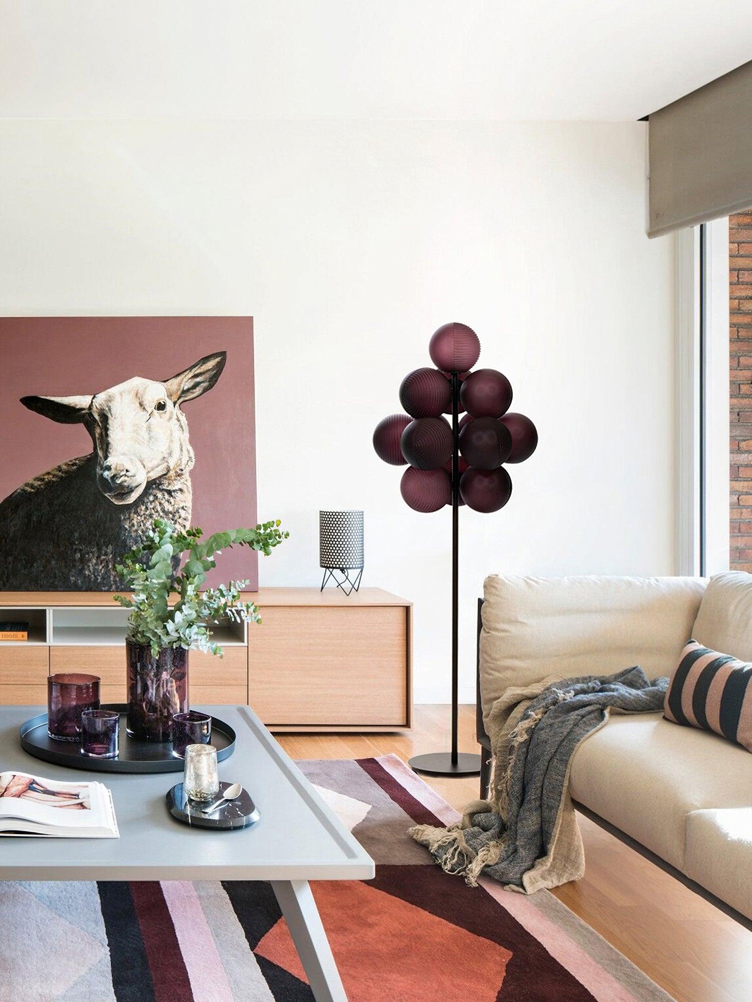 Nyrain Glass Artistic Floor Lamp