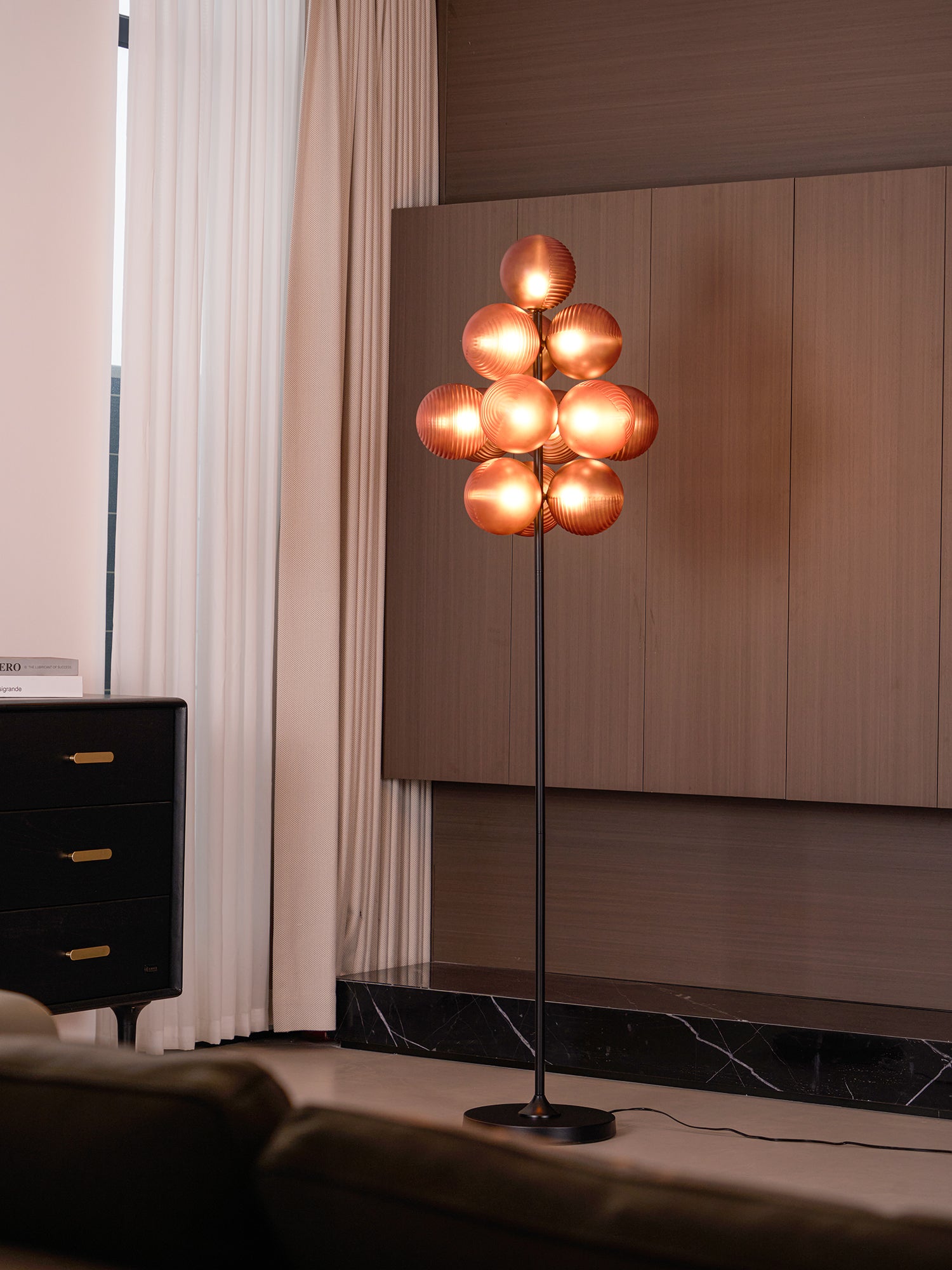 Nyrain Glass Artistic Floor Lamp