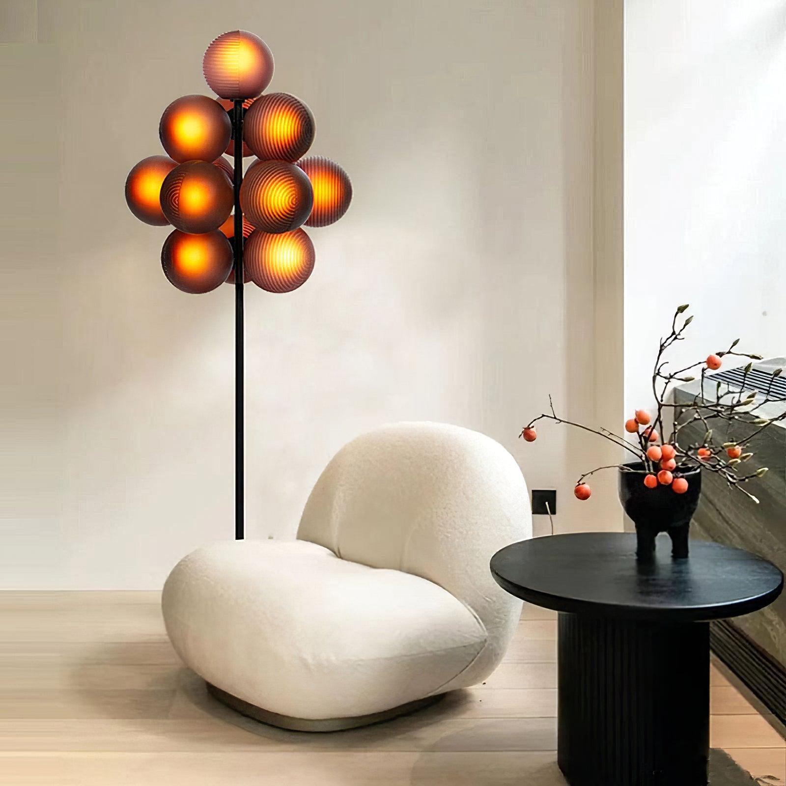 Nyrain Glass Artistic Floor Lamp