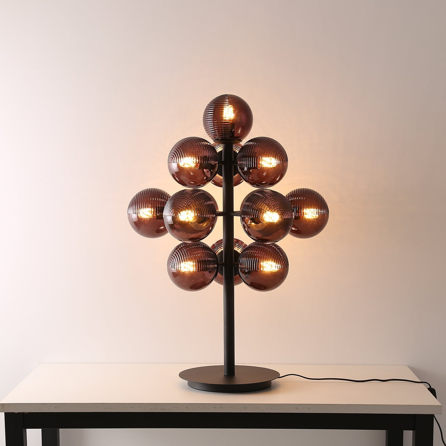 Wesley Modern Glass Table Lamp