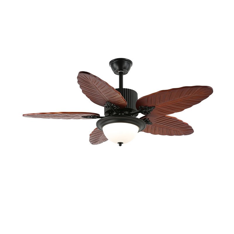 Palmoré Wood Leaves Ceiling Fan Light