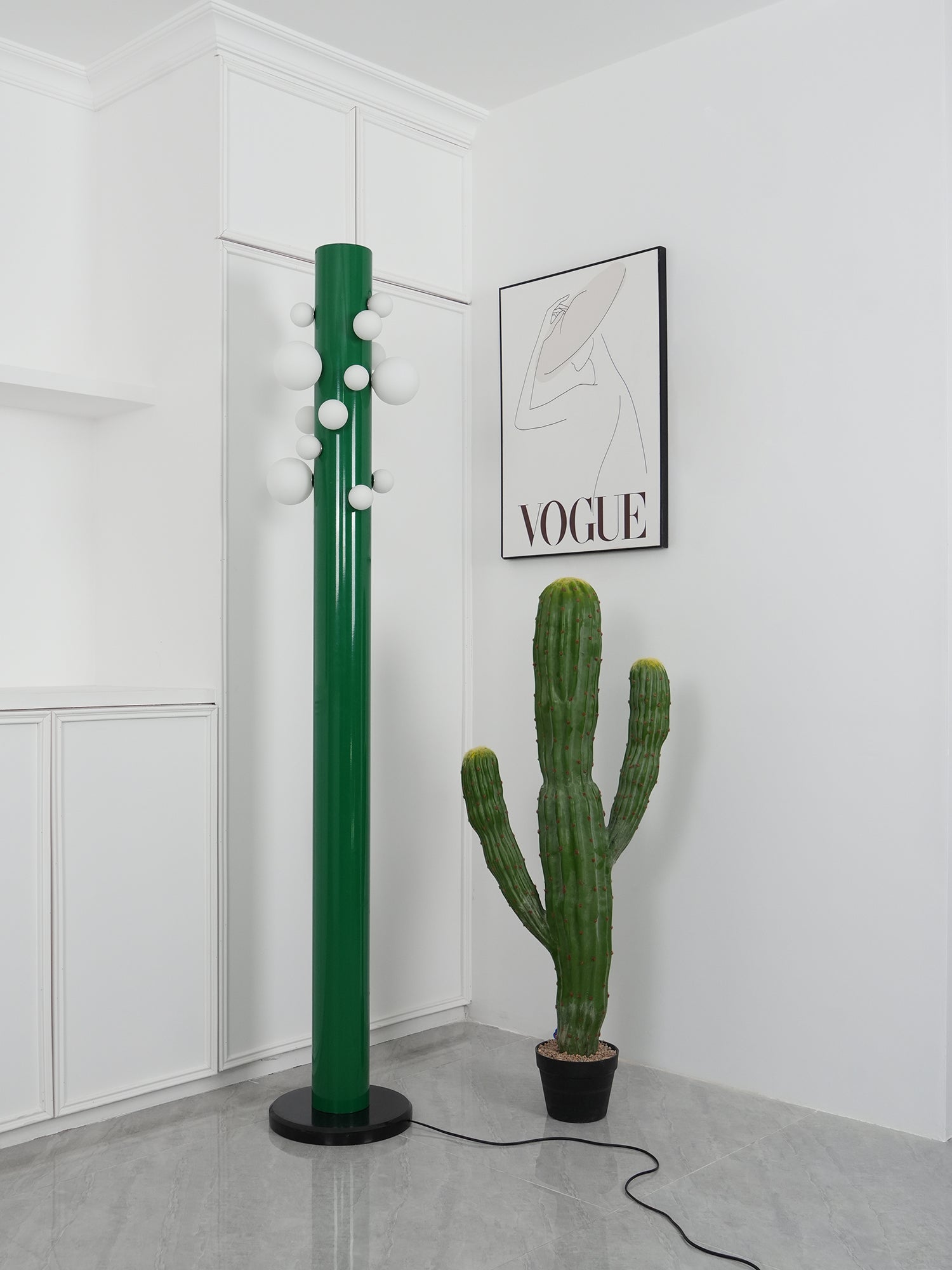 Ortaliel Marble Floor Lamp