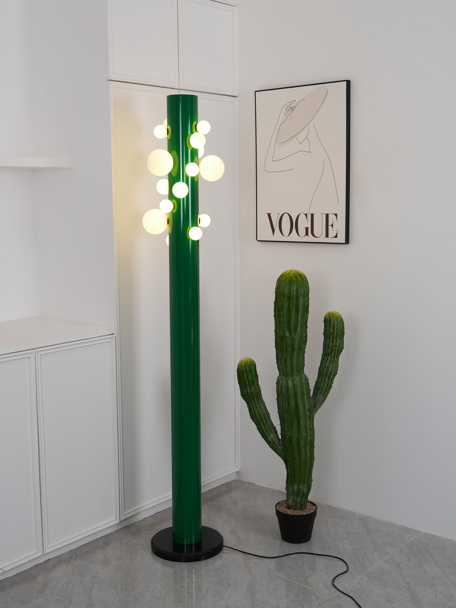 Ortaliel Marble Floor Lamp