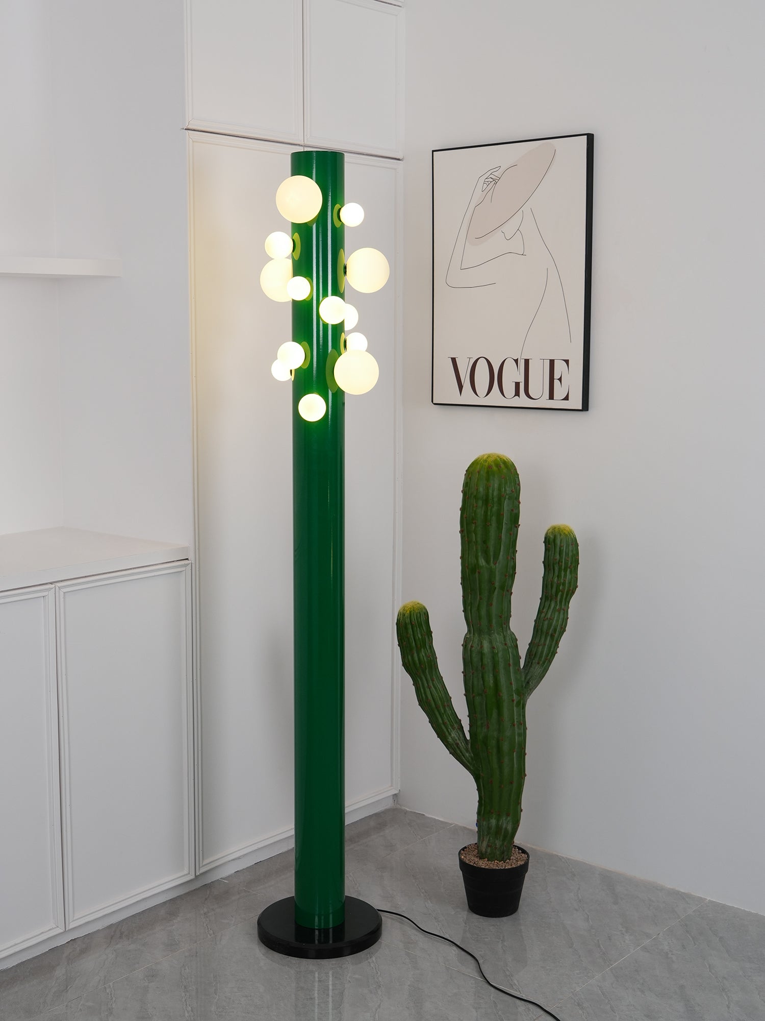 Ortaliel Marble Floor Lamp