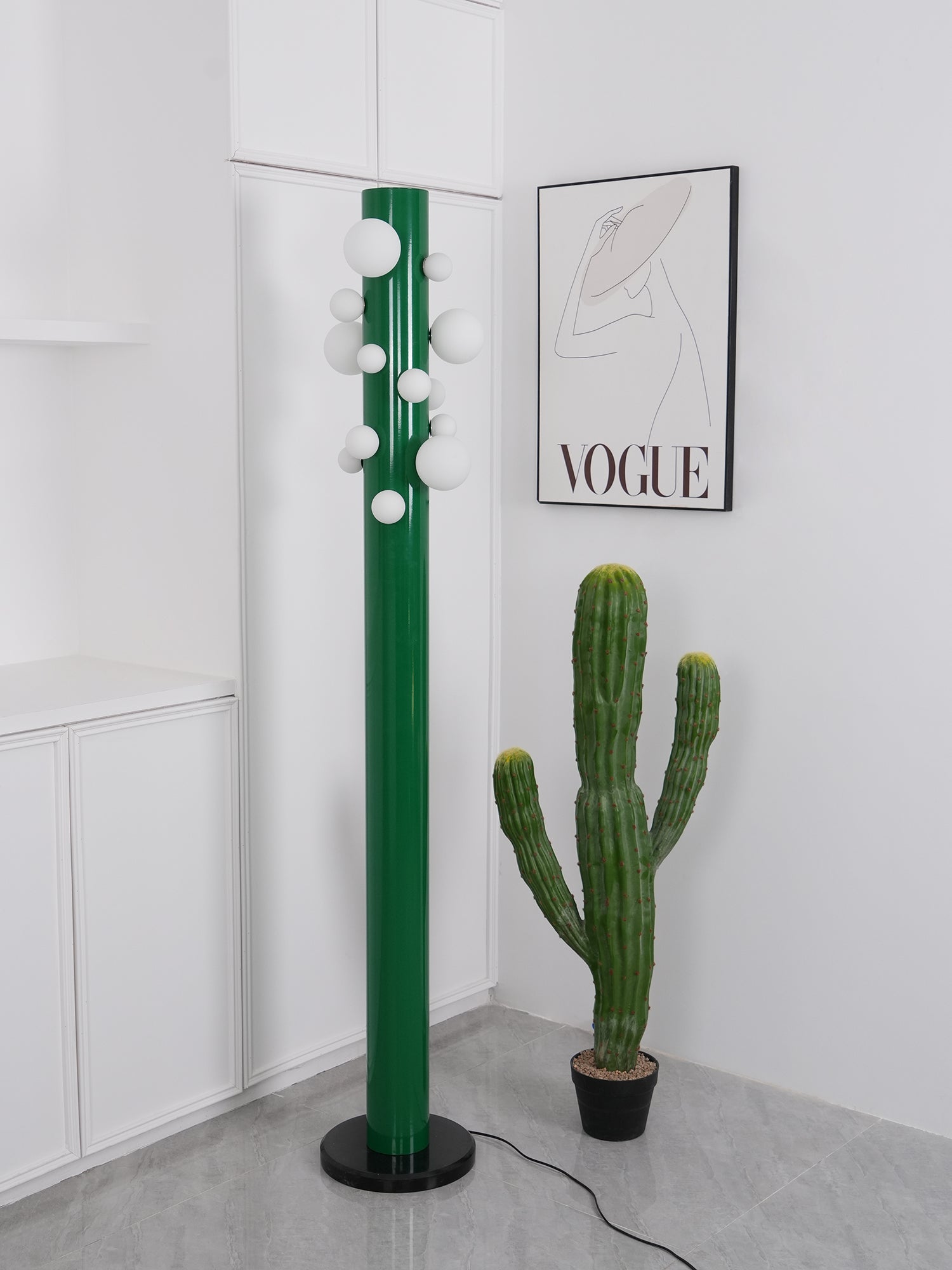 Ortaliel Marble Floor Lamp