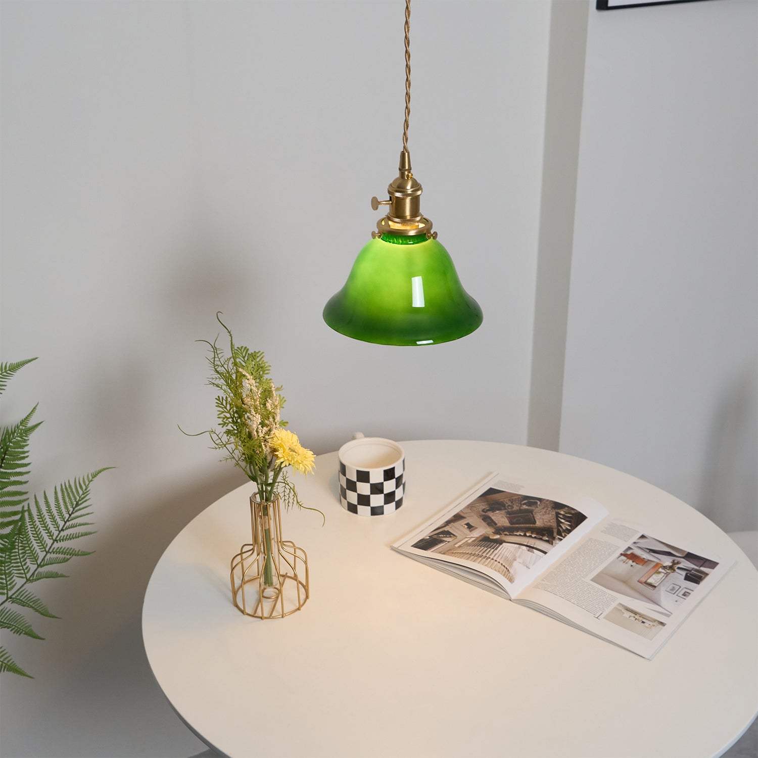 Jovanth Brass Retro Pendant Light