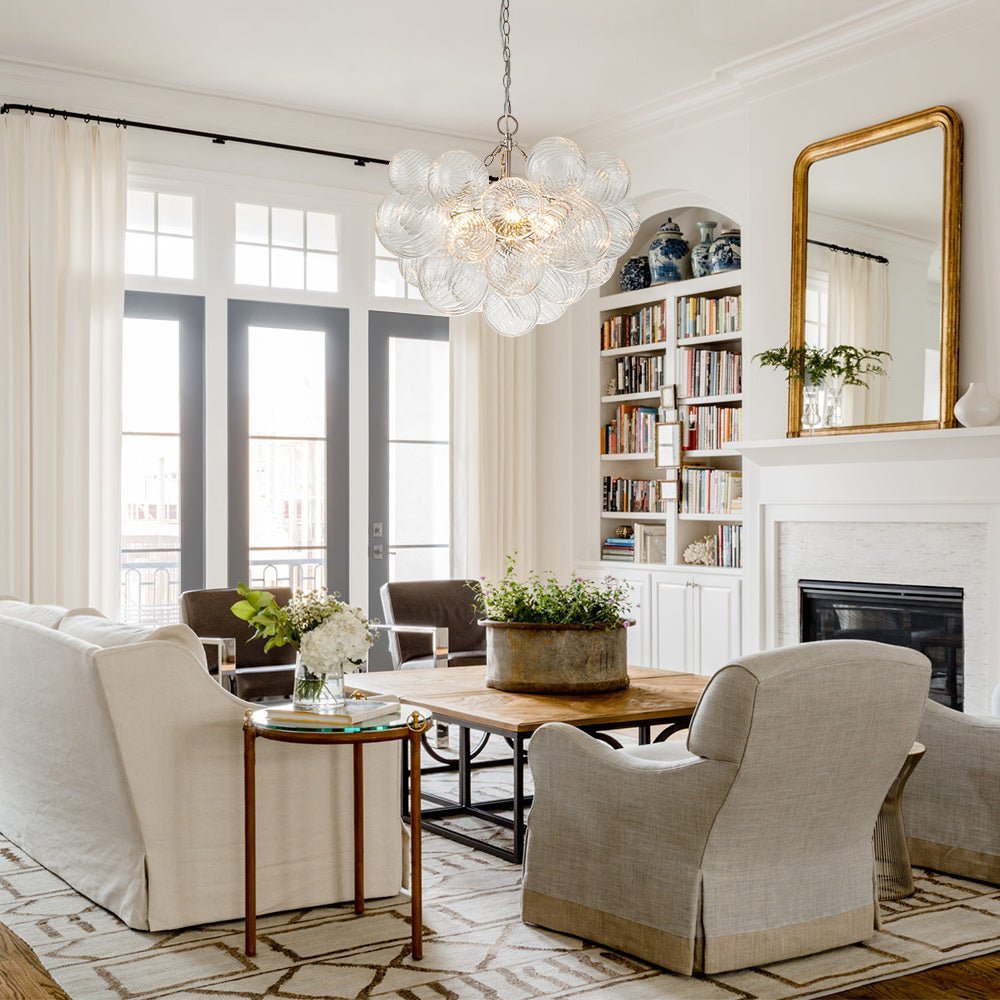 Aurora Chandelier Glass Ball Bubble Modern - Neutral Decor
