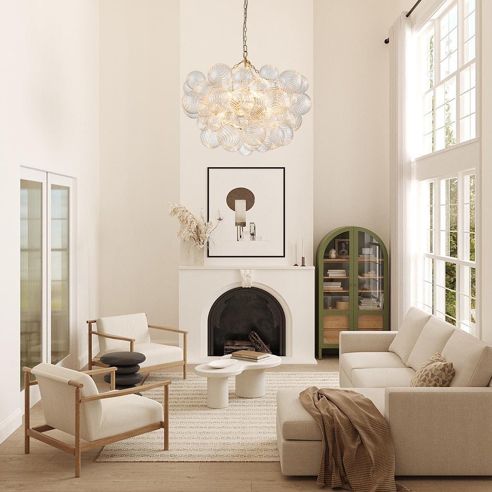 Aurora Chandelier Glass Ball Bubble Modern - Neutral Decor