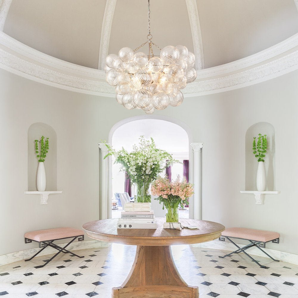 Aurora Chandelier Glass Ball Bubble Modern - Neutral Decor