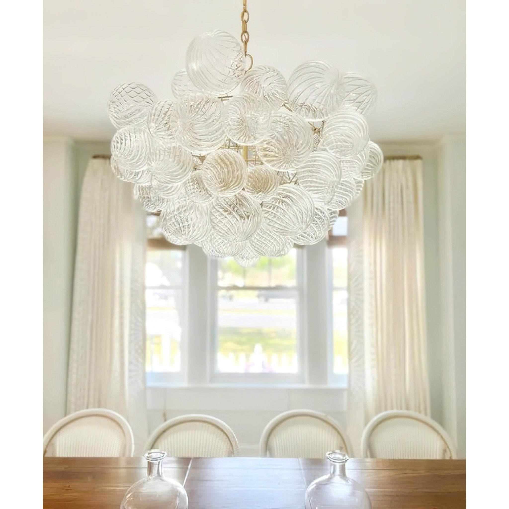 Aurora Chandelier Glass Ball Bubble Modern - Neutral Decor