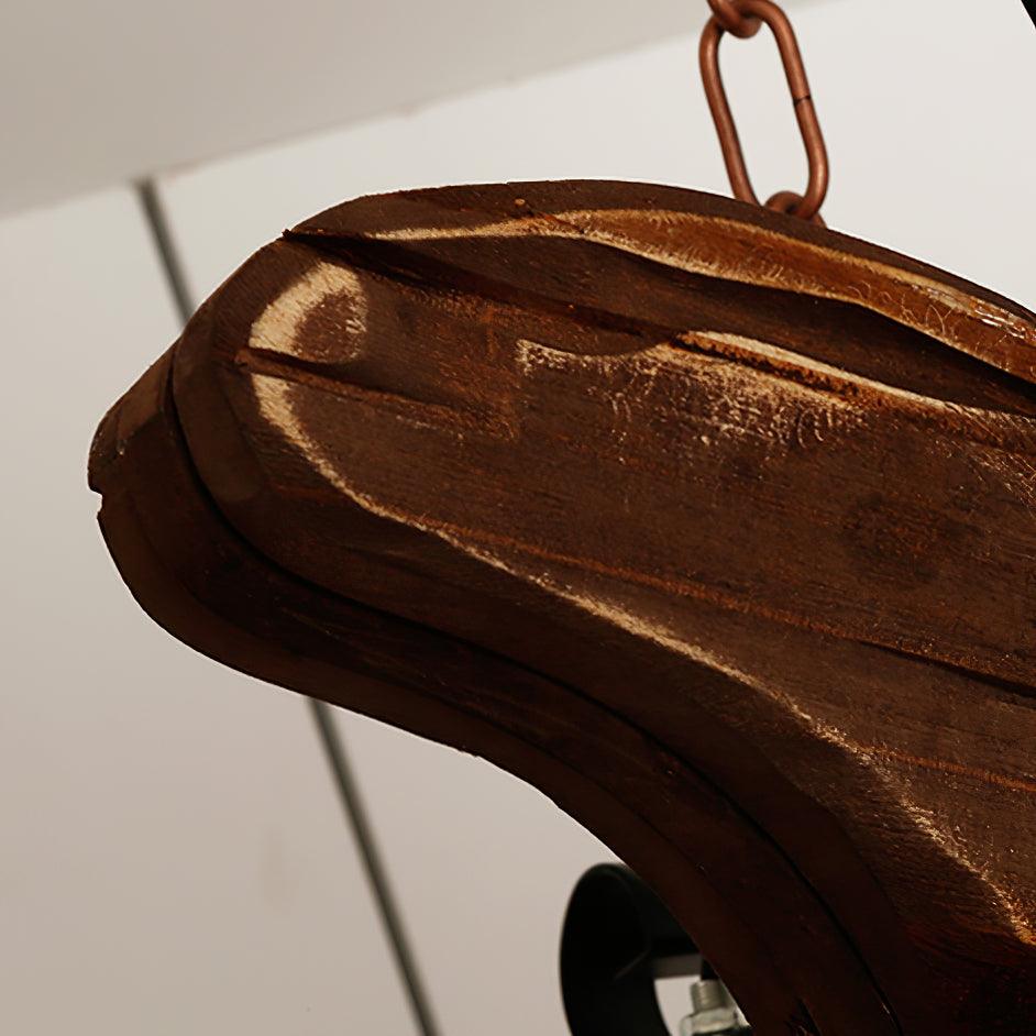 Elvisette Pendant Lamp Guitar Rustic Wood Vintage