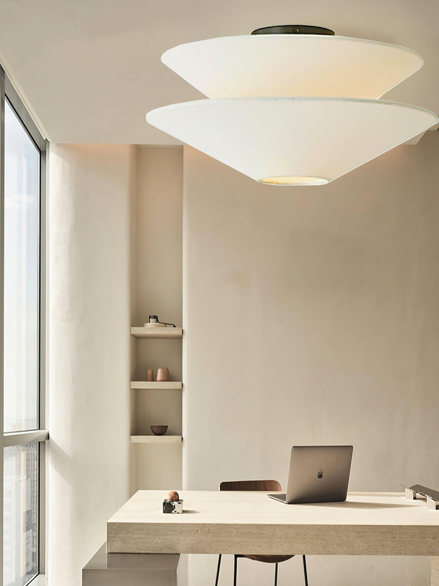 Ealo Nordic Art Fabric Flushmount Ceiling Light