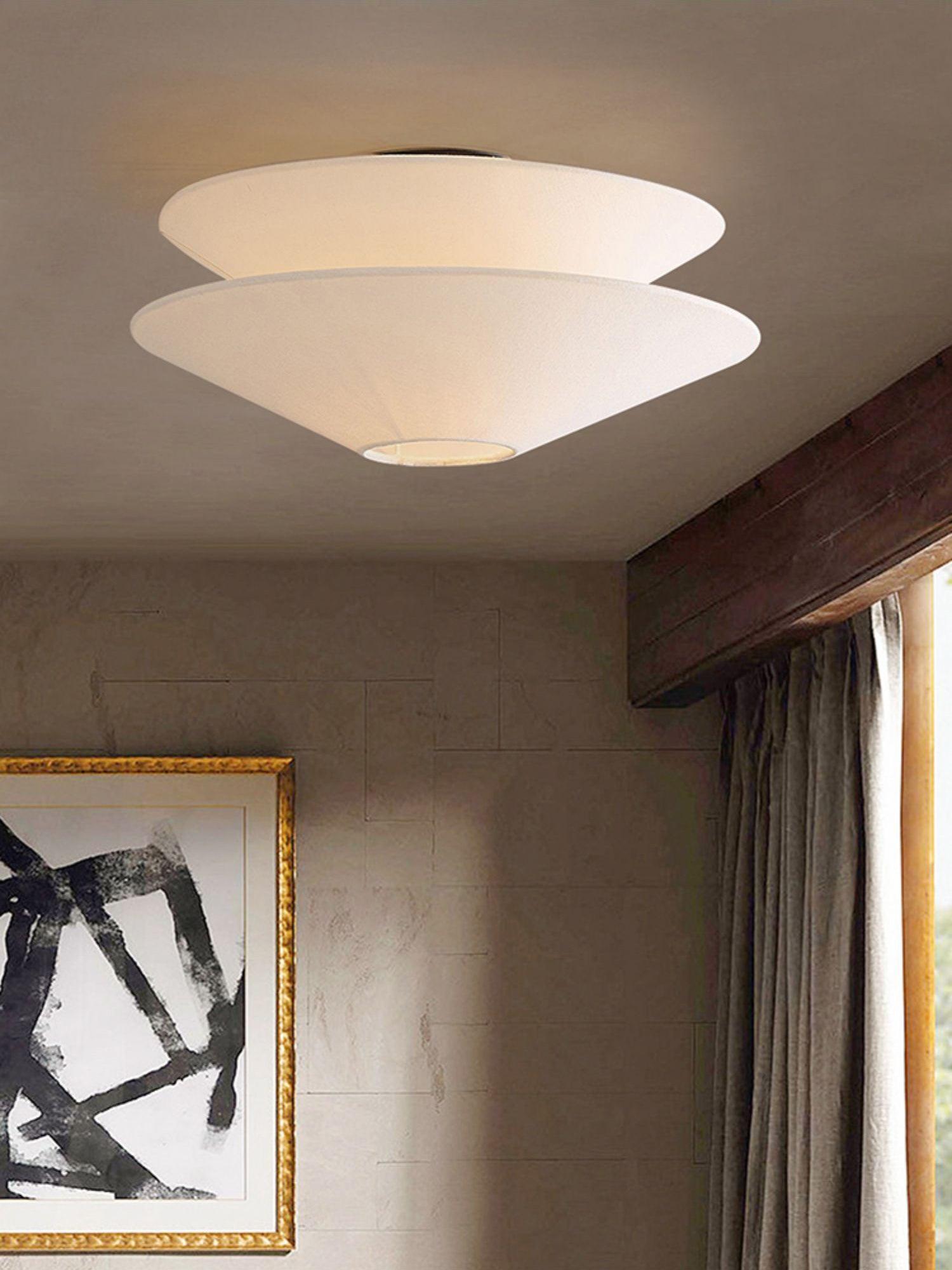 Ealo Nordic Art Fabric Flushmount Ceiling Light