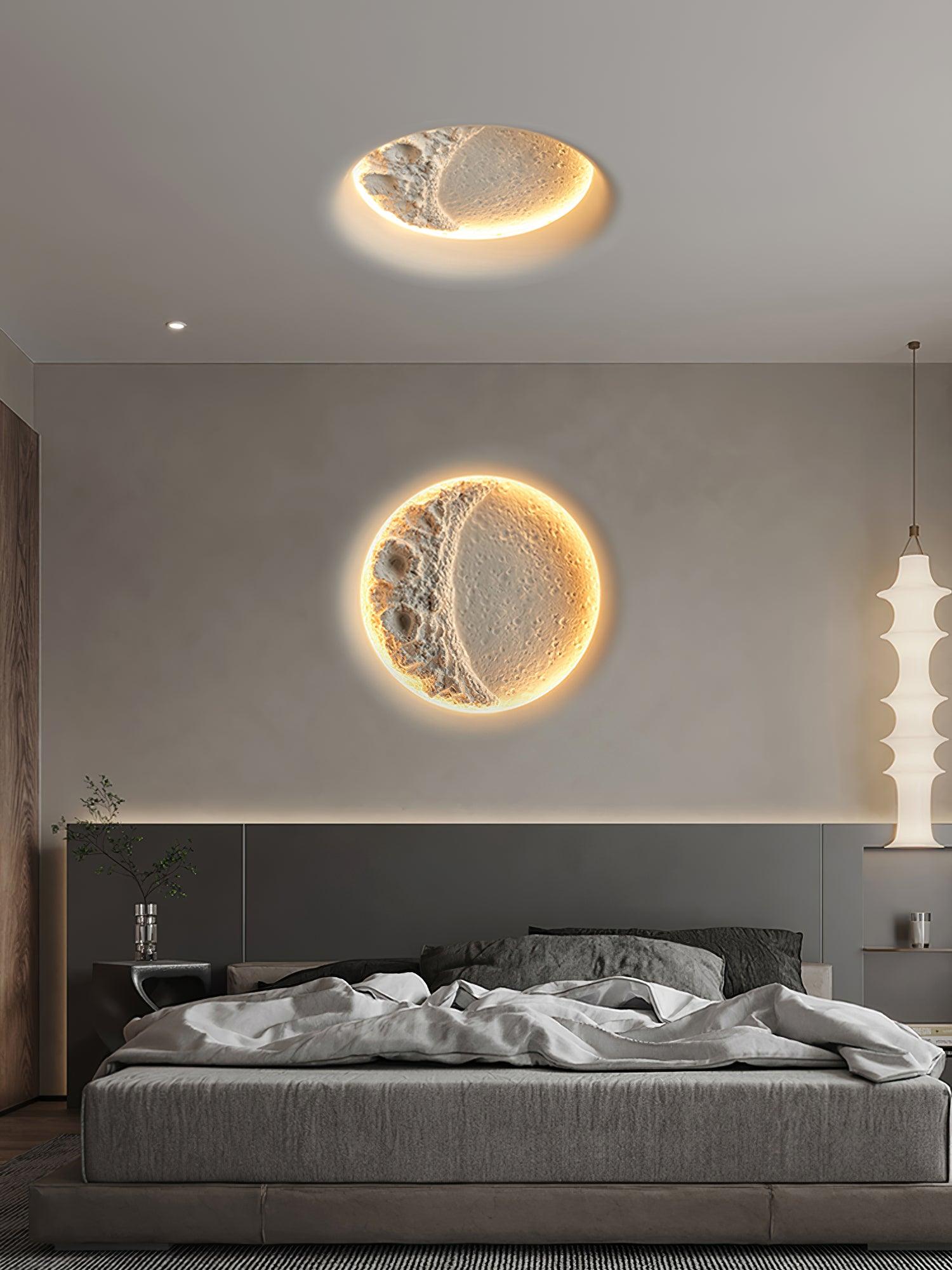 Elaisaine Wall Lamp Gypsum Moon