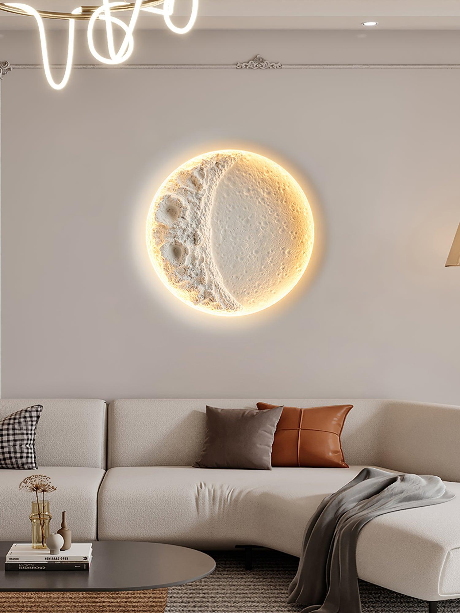 Elaisaine Wall Lamp Gypsum Moon