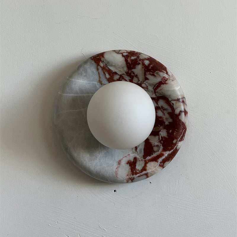 Westley Red Marble Indoor Wall Light