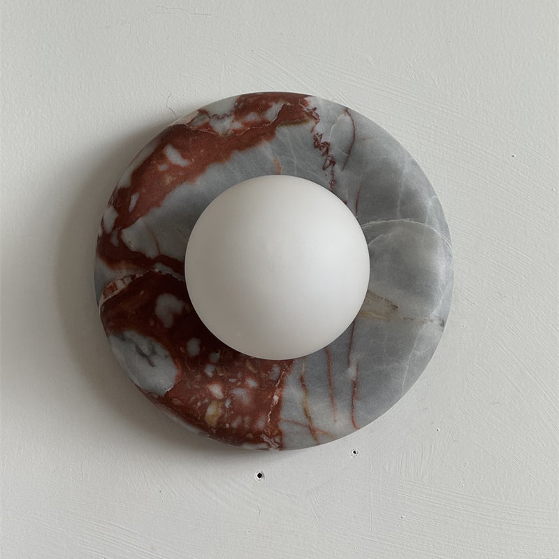 Westley Red Marble Indoor Wall Light