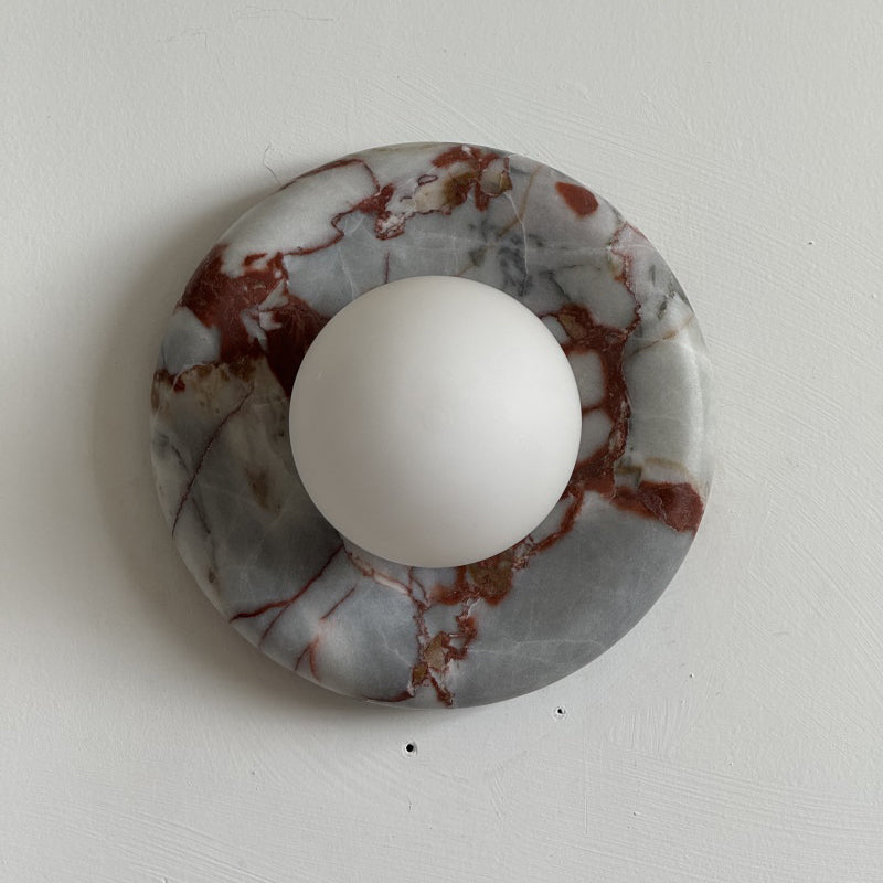 Westley Red Marble Indoor Wall Light