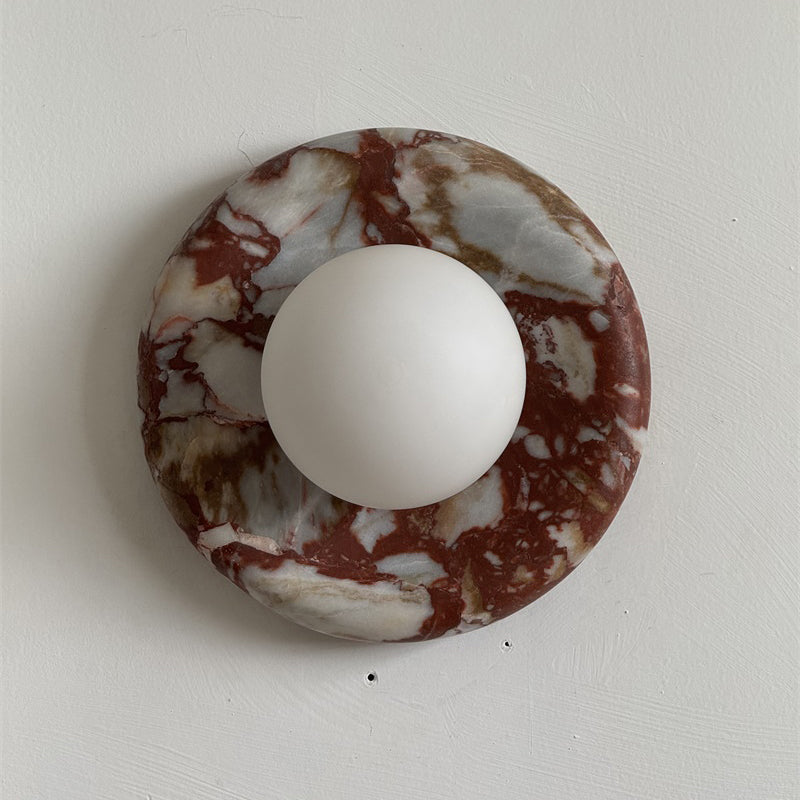 Westley Red Marble Indoor Wall Light