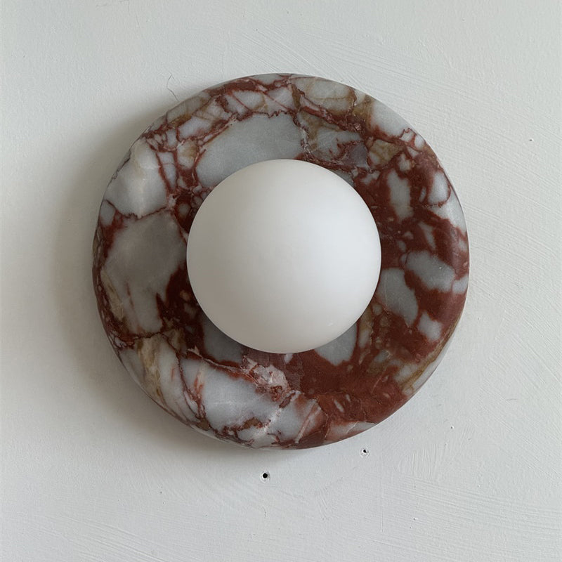 Westley Red Marble Indoor Wall Light