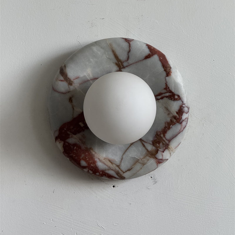 Westley Red Marble Indoor Wall Light