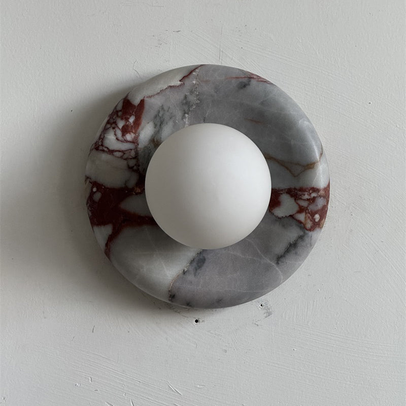 Westley Red Marble Indoor Wall Light