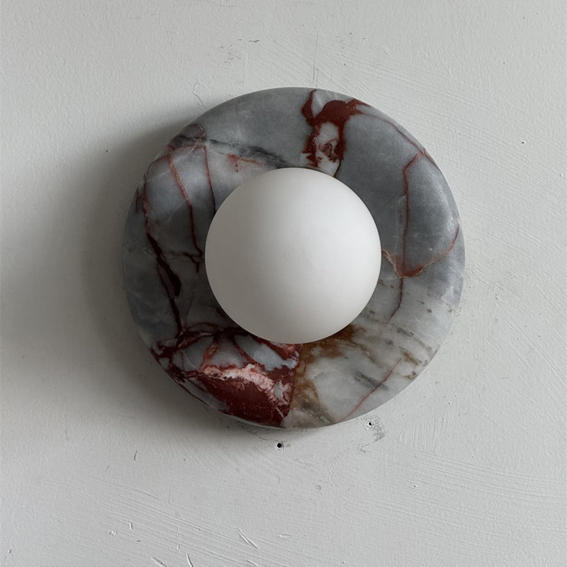 Westley Red Marble Indoor Wall Light
